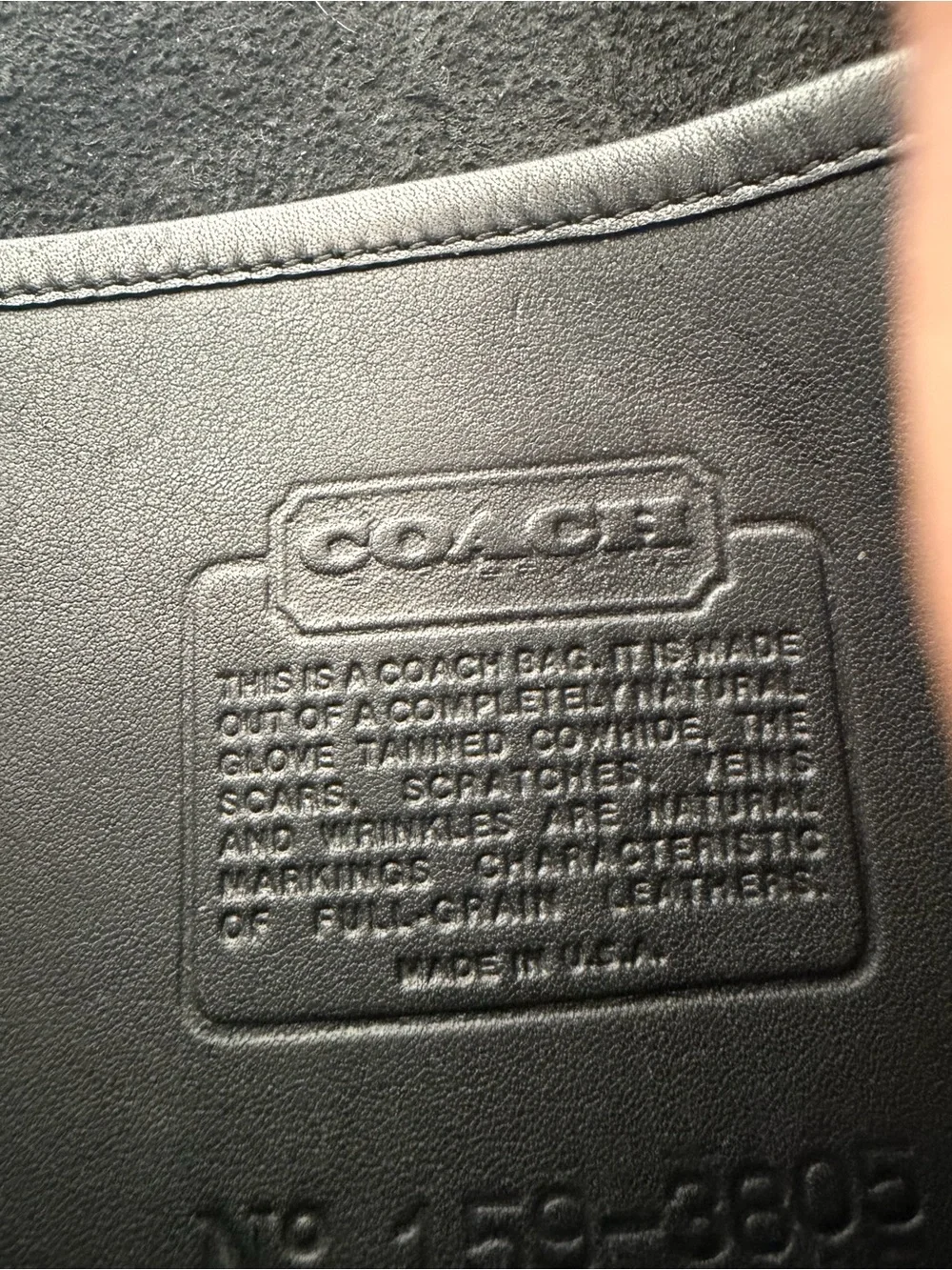 Coach Black Leather Men's Briefcase with Top Handles